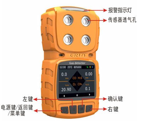 便携式扩散型三乙胺C6H15N气体报警仪